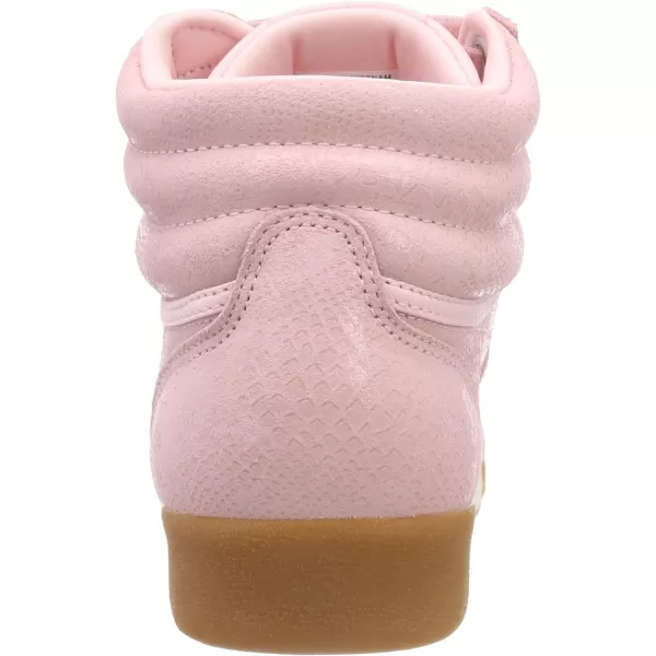 Reebok Womens Freestyle Hi High Top SneakerPink Exoticspractical PinkChalk 0