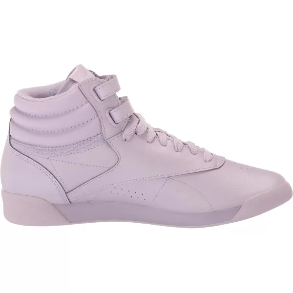 Reebok Womens Freestyle Hi High Top SneakerPurple OasisWhite