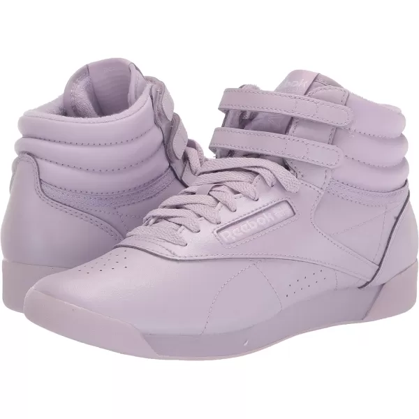 Reebok Womens Freestyle Hi High Top SneakerPurple OasisWhite