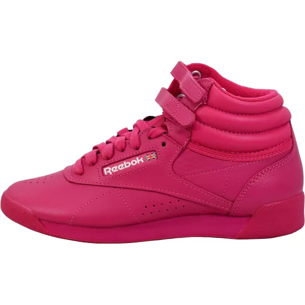 Reebok Womens Freestyle Hi High Top SneakerPurple PinkPurple PinkFuture White