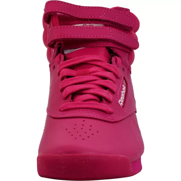 Reebok Womens Freestyle Hi High Top SneakerPurple PinkPurple PinkFuture White