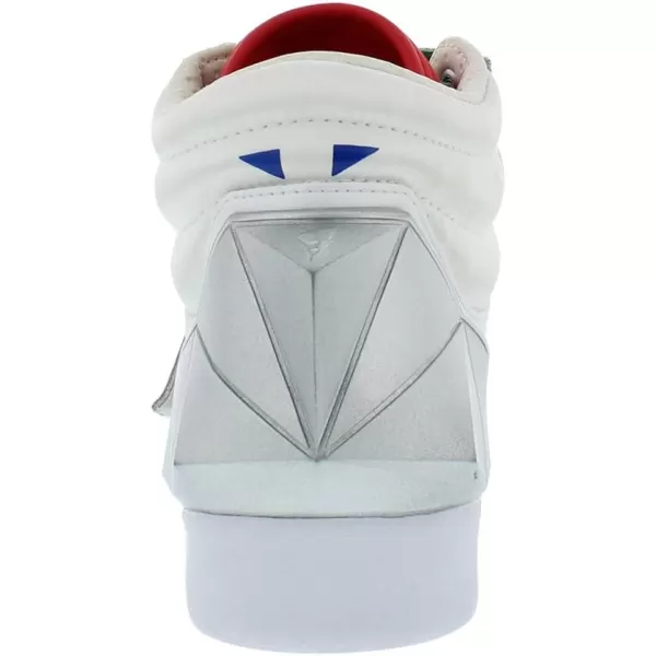 Reebok Womens Freestyle Hi High Top SneakerWhiteCharged PinkSilver Metallic