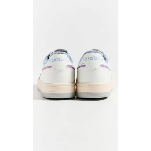 Reebok Womens Phase Court SneakerChalkVintage BlueLaser Pink