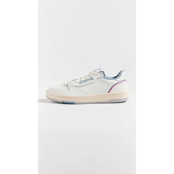 Reebok Womens Phase Court SneakerChalkVintage BlueLaser Pink