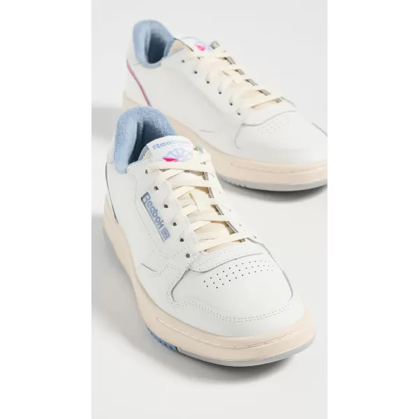 Reebok Womens Phase Court SneakerChalkVintage BlueLaser Pink