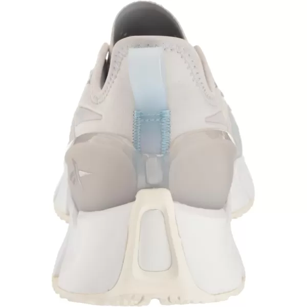 Reebok Womens Zig Kinetica 30 SneakerPure GreyWhiteBlue Pearl