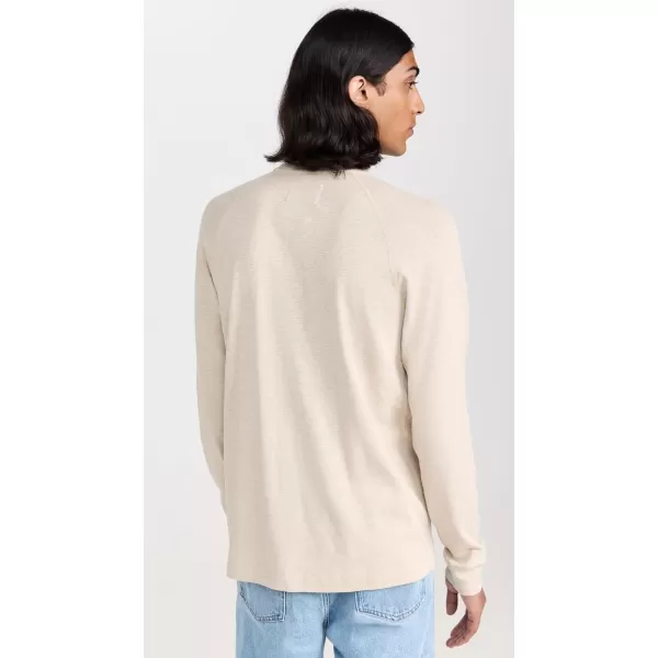 Reigning Champ Mens 1x1 Slub Long Sleeve HenleyDune