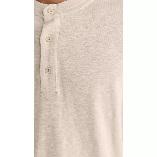 Reigning Champ Mens 1x1 Slub Long Sleeve HenleyDune