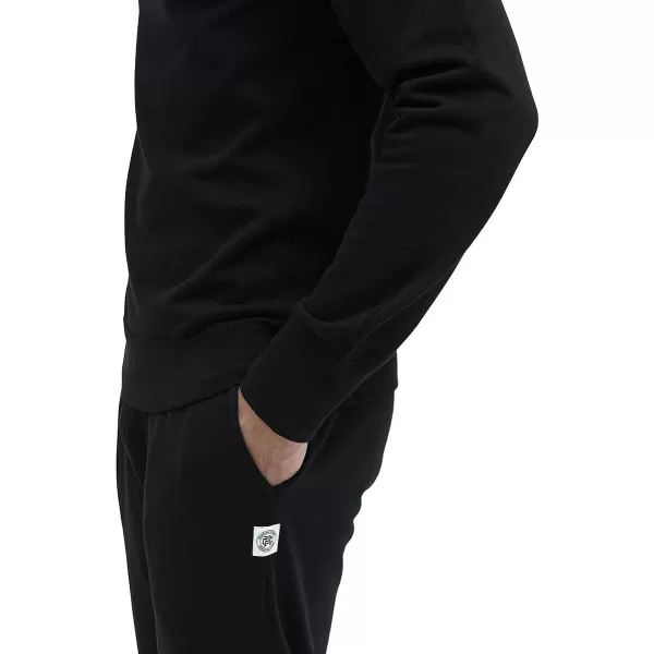 Reigning Champ Mens Lightweight Terry Slim Crewneck SweatshirtBlack