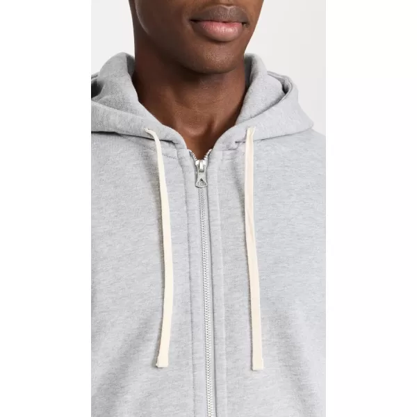 Reigning Champ Mens MidWeight Terry Full Zip HoodieHeather Grey