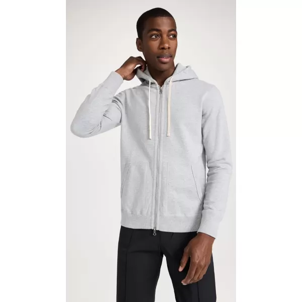 Reigning Champ Mens MidWeight Terry Full Zip HoodieHeather Grey