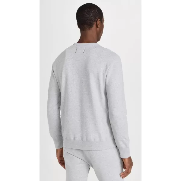 Reigning Champ Mens Midweight Terry CrewneckHeather Grey