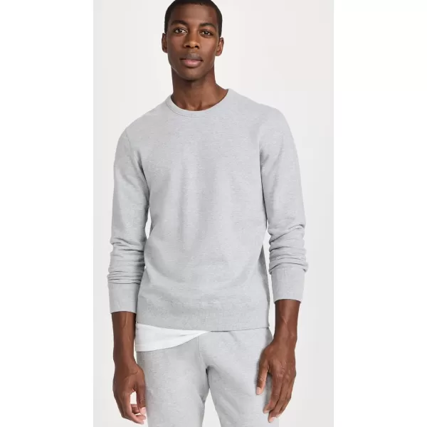 Reigning Champ Mens Midweight Terry CrewneckHeather Grey