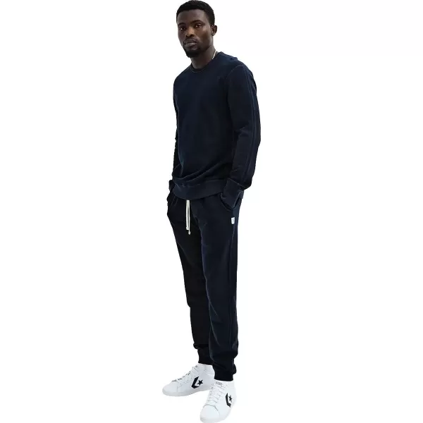 Reigning Champ Mens Midweight Terry Slim Crewneck SweatshirtNavy