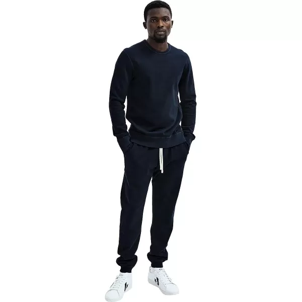 Reigning Champ Mens Midweight Terry Slim Crewneck SweatshirtNavy