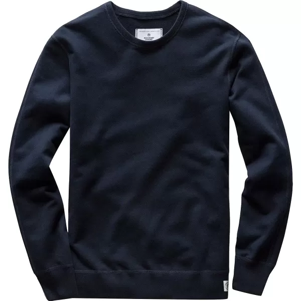 Reigning Champ Mens Midweight Terry Slim Crewneck SweatshirtNavy