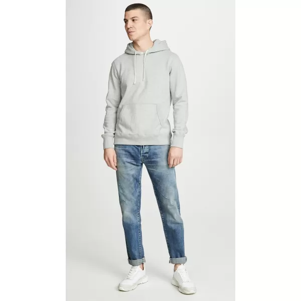 Reigning Champ Mens Midweight Terry Slim HoodieHeather Grey