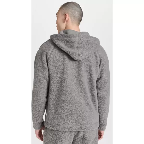 Reigning Champ Mens Sherpa Full Zip HoodieQuarry