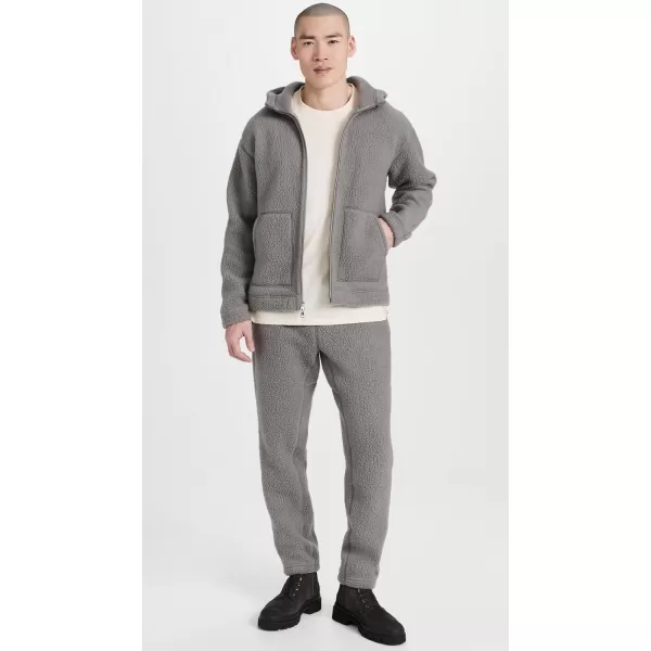 Reigning Champ Mens Sherpa Full Zip HoodieQuarry