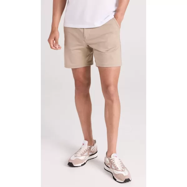 Rhone Commuter 7 Mens Shorts Stretch Fabric Golf Shorts for Men FlatFront Mens Khaki Shorts Wrinkle ResistantKhaki