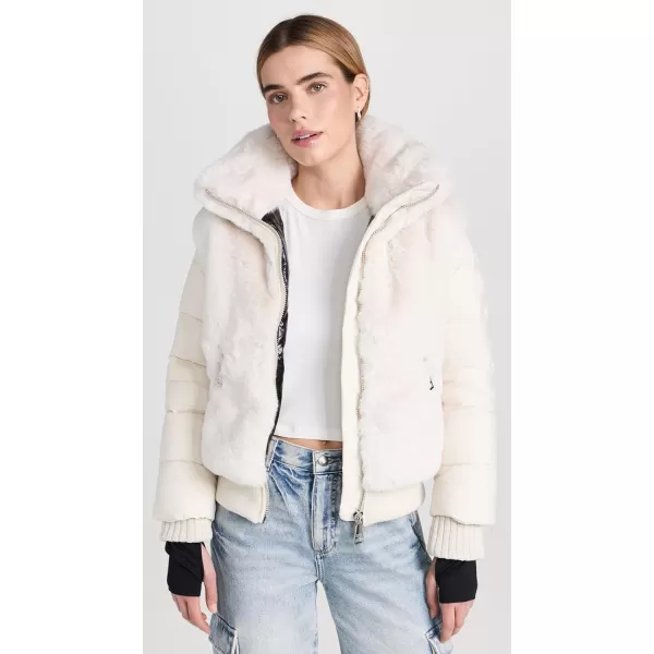 SAM Womens Faux Fur CarlieCreamIvory