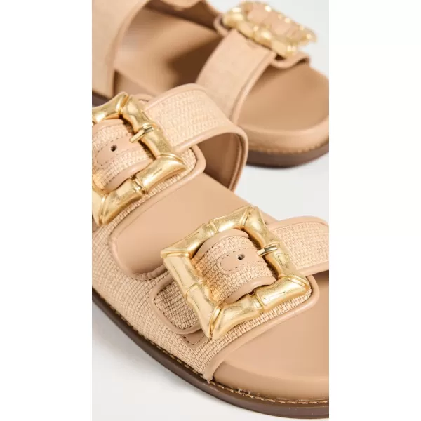 SCHUTZ Womens Enola Casual SlidesAreiaLight Wood