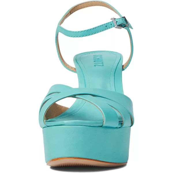 SCHUTZ Womens Keefa Platform Dress SandalRiver Acqua