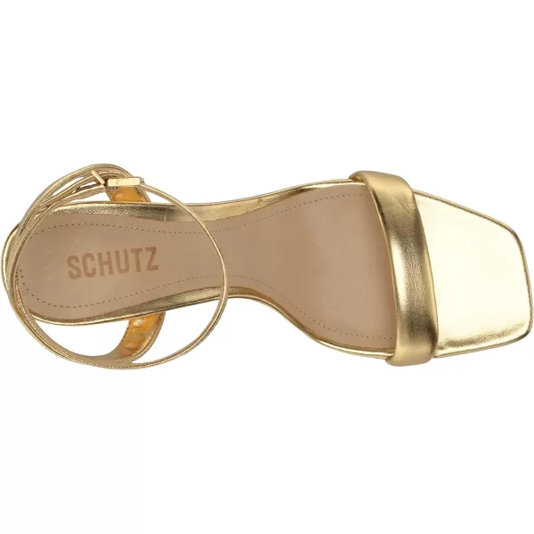 SCHUTZ Womens Laurina Mid HeelsOuro Claro Orch