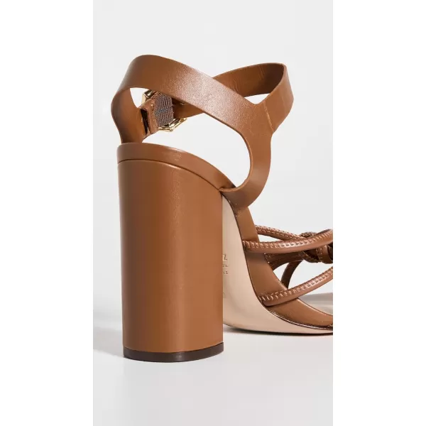 SCHUTZ Womens Mahi Block HeelsNew Caramelo