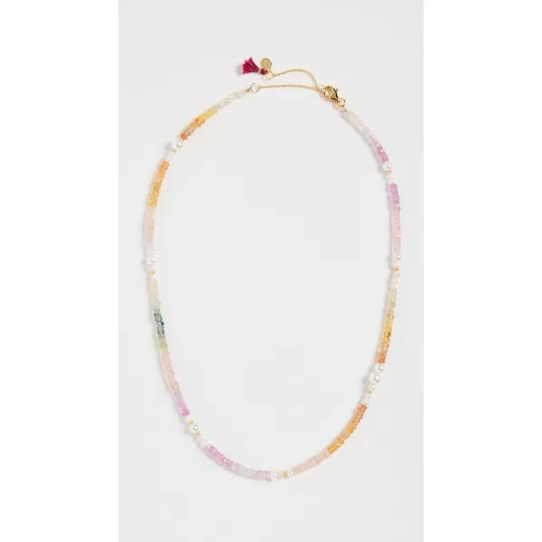 SHASHI Womens Ella Gemstone Necklacevermeil