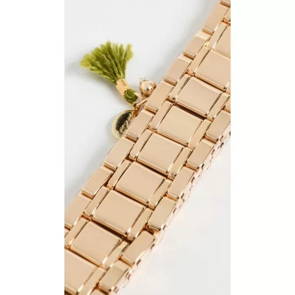 SHASHI Womens Gold Checker BraceletGold