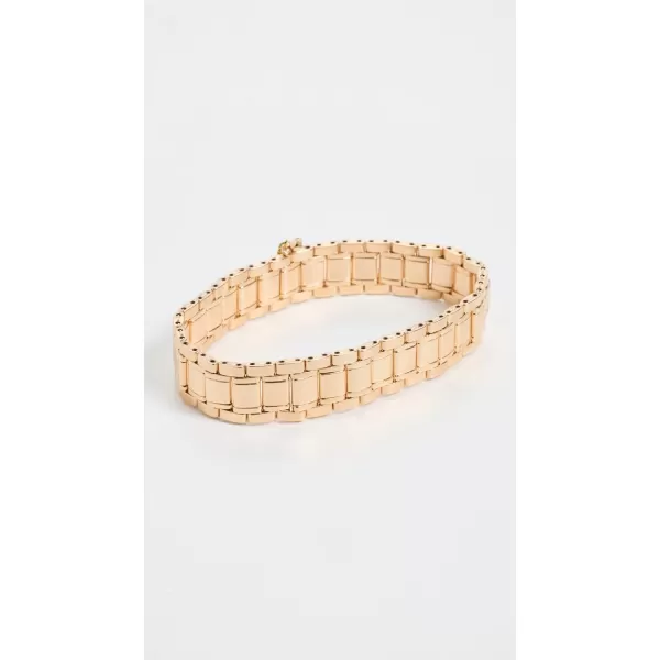 SHASHI Womens Gold Checker BraceletGold