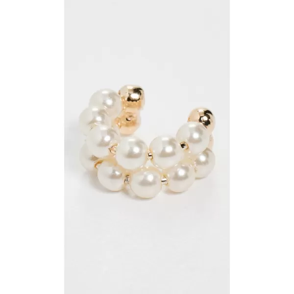 SHASHI Womens Pema Double Ear CuffPearl