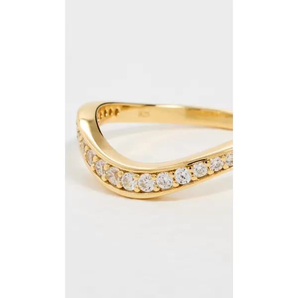 SHASHI Womens Waves Pave RingSHASHI Womens Waves Pave Ring