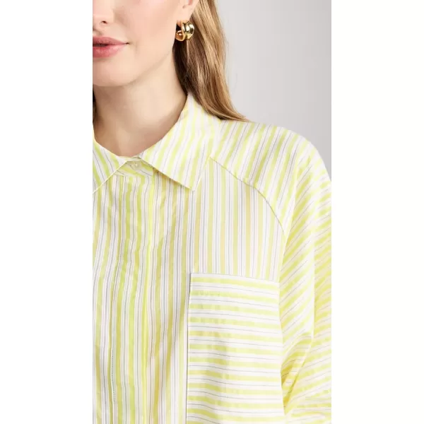 SIMKHAI Womens Crissy DressLime Stripe