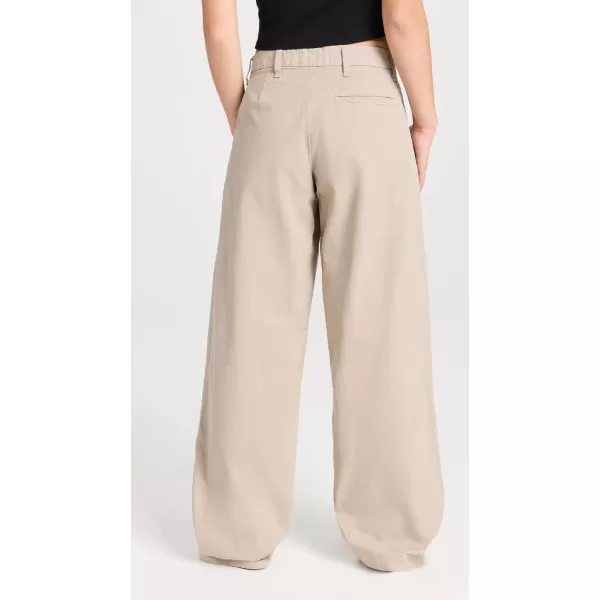 SLVRLAKE Womens Lola Pleat Khaki PantsKhaki