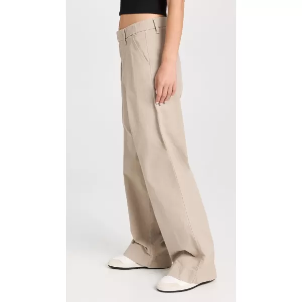 SLVRLAKE Womens Lola Pleat Khaki PantsKhaki