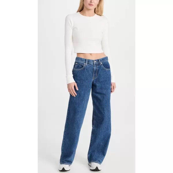 SLVRLAKE Womens Mica Wide Leg JeansSweet Memory