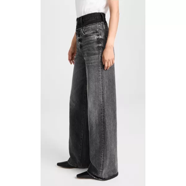 SLVRLAKE Womens ReWorked Double Waist Eva Shadow Coal JeansShadow Coal