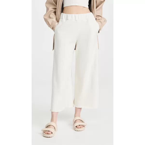 SPRWMN Womens Culotte SweatsVintage White