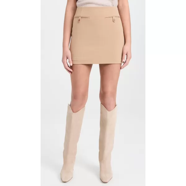 STAUD Womens Annette SkirtCamel