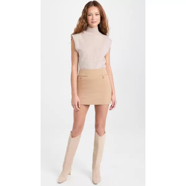 STAUD Womens Annette SkirtCamel