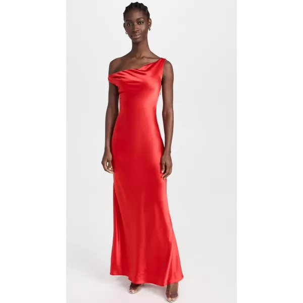 STAUD Womens Ashanti DressRed Rose