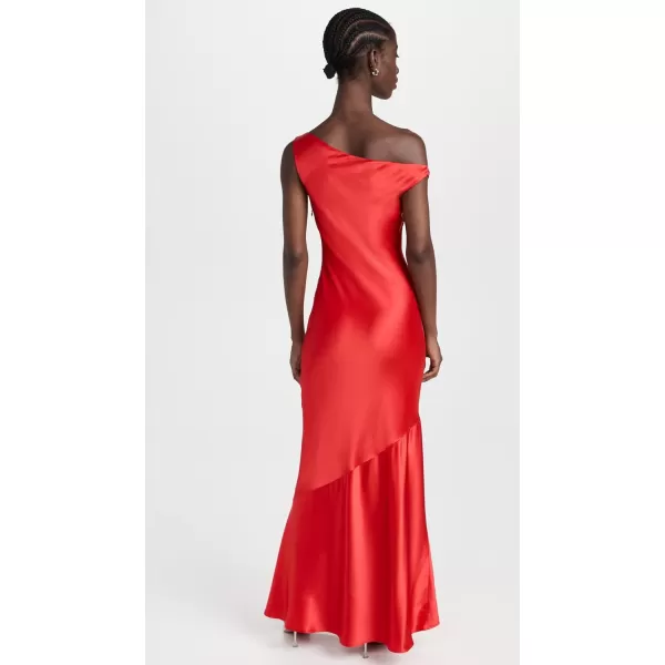 STAUD Womens Ashanti DressRed Rose