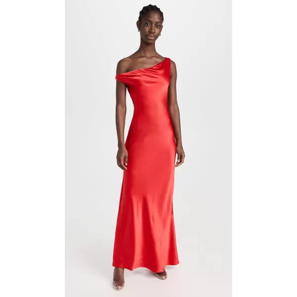 STAUD Womens Ashanti DressRed Rose