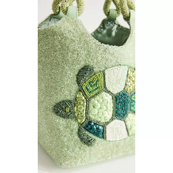 STAUD Womens Beaded Cote BagBaby Turtle