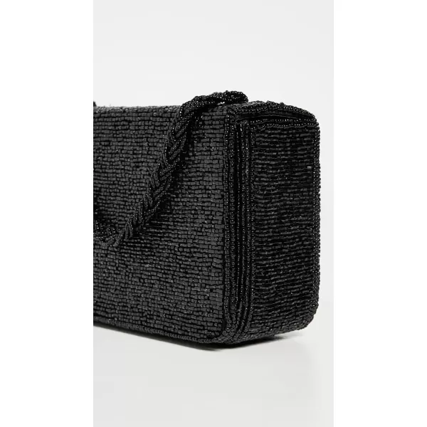 STAUD Womens Carmen Beaded Box BagBlack