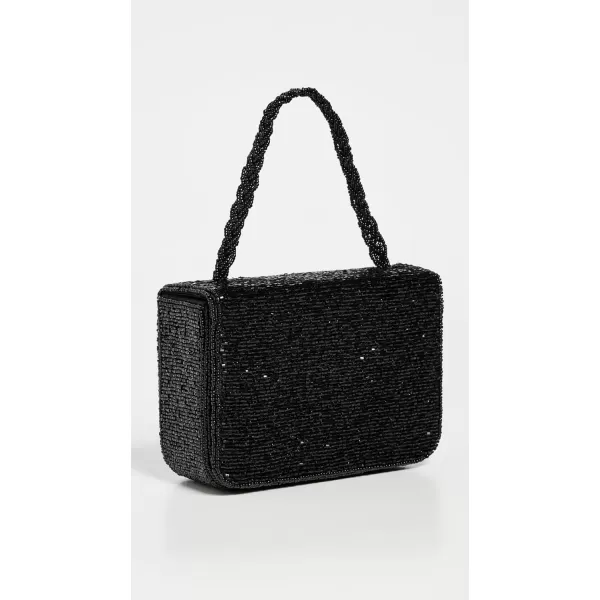 STAUD Womens Carmen Beaded Box BagBlack