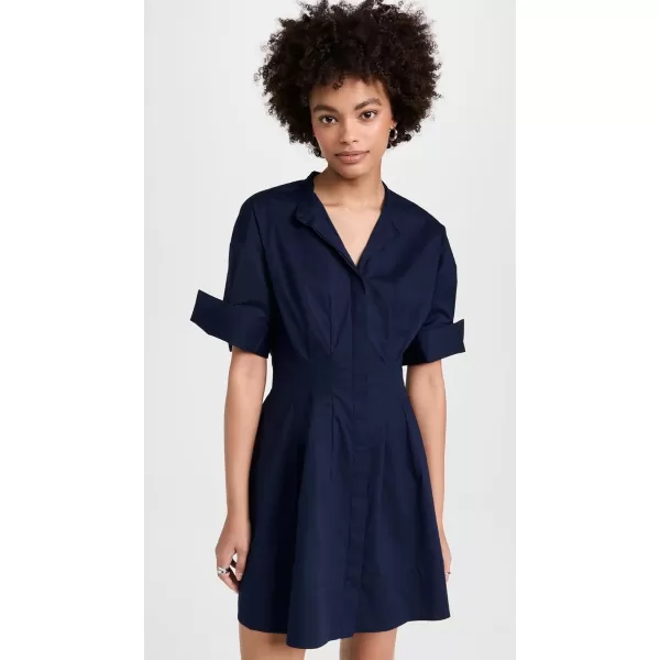 STAUD Womens Mini Lorenza DressNavy