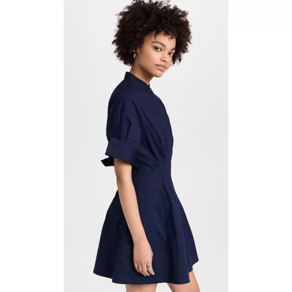 STAUD Womens Mini Lorenza DressNavy